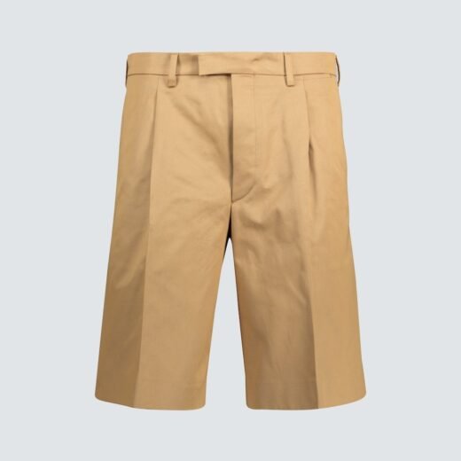 Prada Short en sergé de coton à pinces