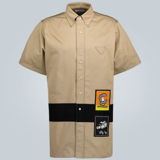 Prada Chemise chino à manches courtes