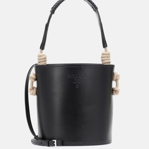 Prada Sac seau Tambour en cuir