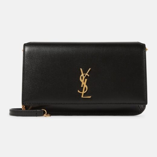 Saint Laurent Pochette pour téléphone Cassandre en cuir