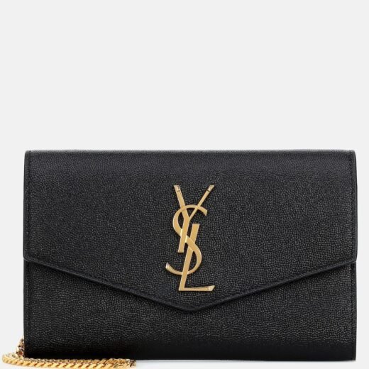 Saint Laurent Portefeuille à chaîne Uptown en cuir