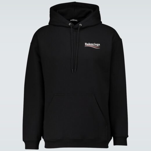 Balenciaga Sweat-shirt à capuche Political Campaign en coton