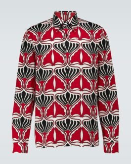 Chemise en coton à fleurs