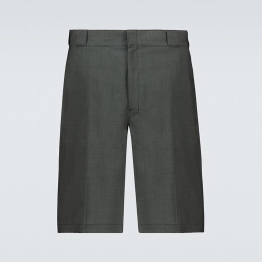 Prada Bermuda en popeline de laine