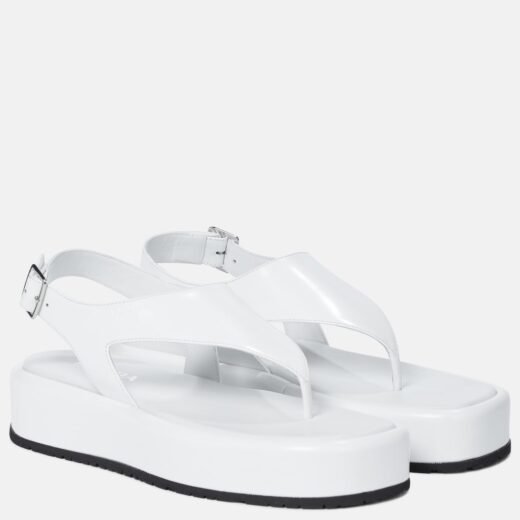 Prada Sandales à plateforme en cuir