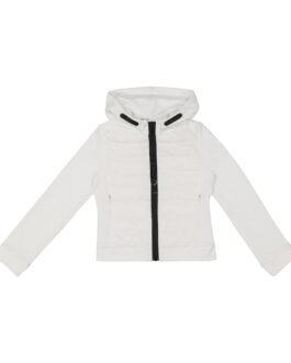 Veste matelassée à capuche en coton mélangé