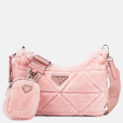 Prada Sac à bandoulière en shearling