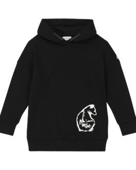 Robe sweat-shirt à capuche en coton