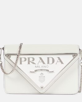 Sac à bandoulière Triangle Mini en cuir