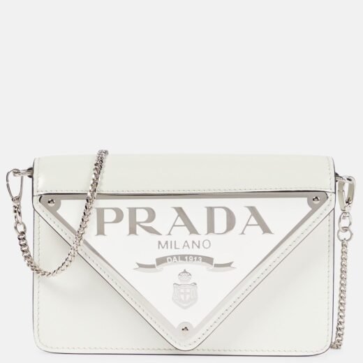 Prada Sac à bandoulière Triangle Mini en cuir
