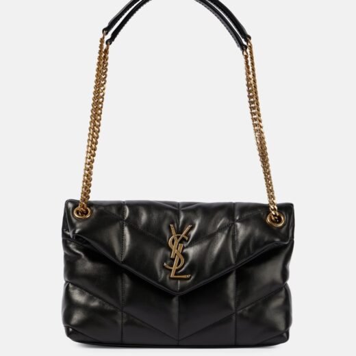 Saint Laurent Sac Puffer Small en cuir
