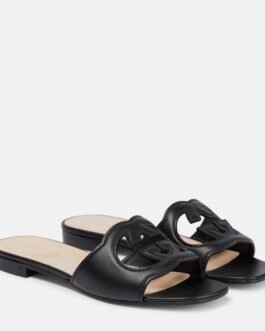 Mules Interlocking G en cuir