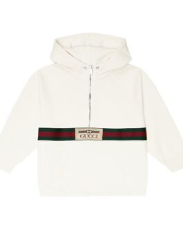 Sweat-shirt à capuche en coton