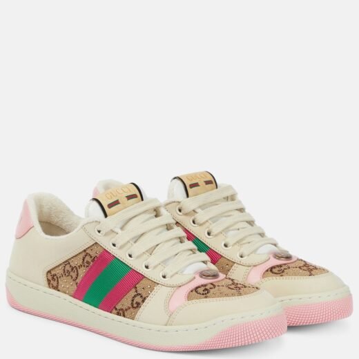 Gucci Baskets Screener en cuir