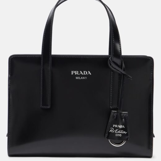 Prada Sac en cuir verni à logo