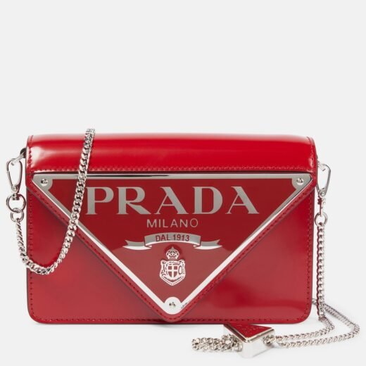 Prada Sac Small en cuir à logo