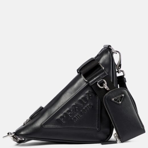 Prada Sac Triangle en cuir