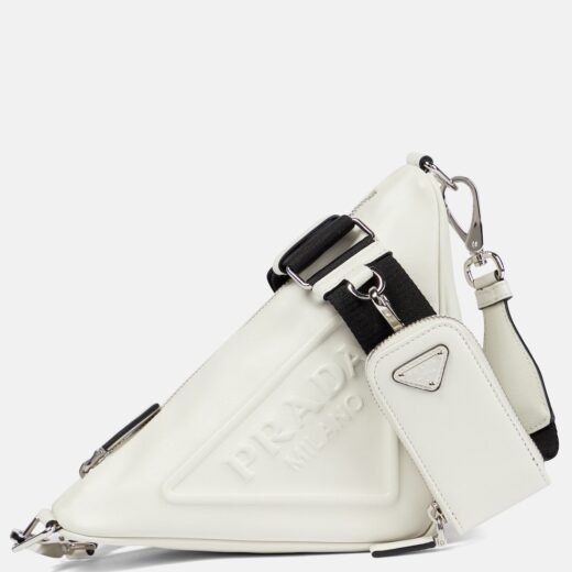 Prada Sac Triangle en cuir