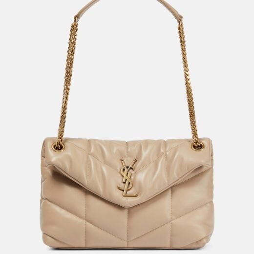 Saint Laurent Sac Puffer Small en cuir
