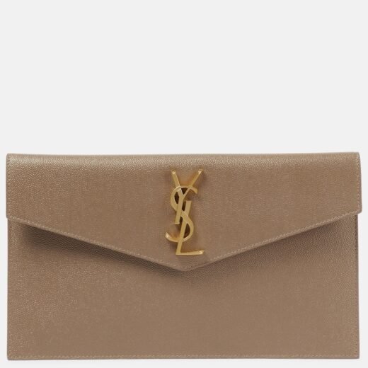 Saint Laurent Pochette Uptown en cuir