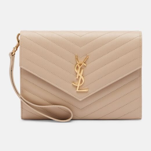 Saint Laurent Pochette Cassandre Small en cuir