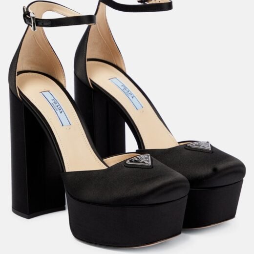 Prada Escarpins à plateau en satin