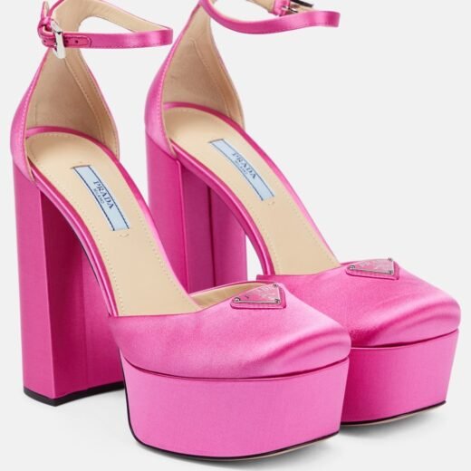 Prada Escarpins à plateau en satin