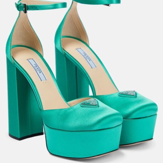Prada Escarpins à plateau en satin