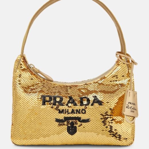 Prada Sac Re-Edition 2000 Mini à sequins