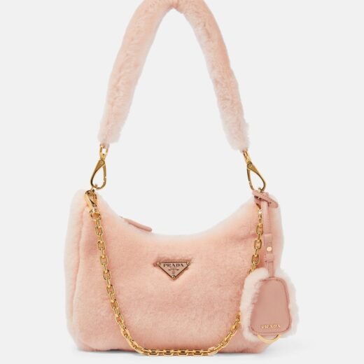 Prada Sac Re-Edition 2005 en shearling