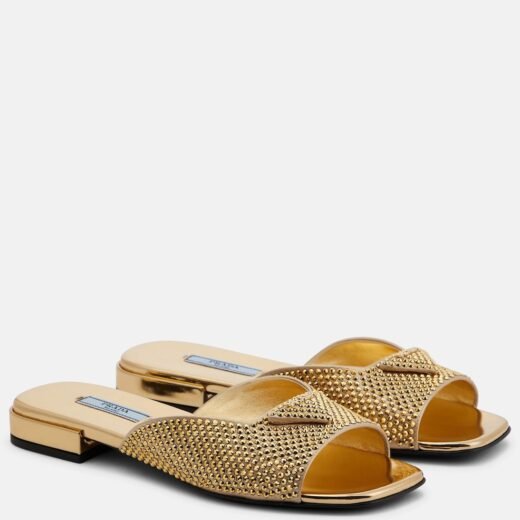Prada Mules à cristaux