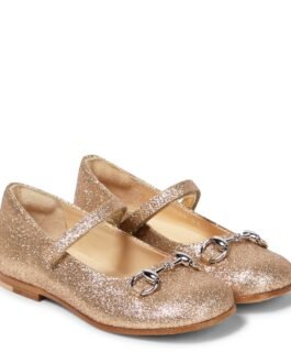 Ballerines Horsebit à paillettes