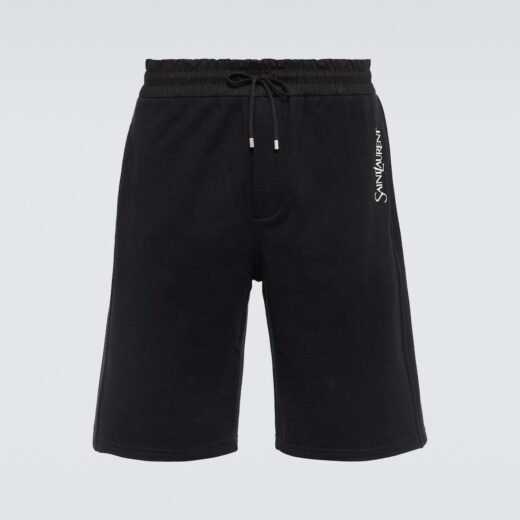 Saint Laurent Short brodé en coton