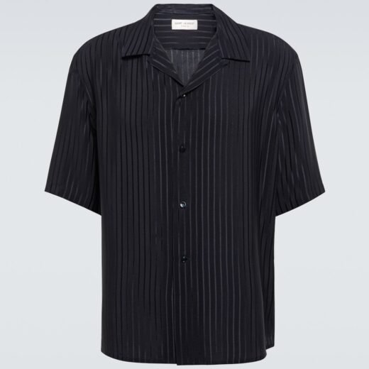 Saint Laurent Chemise rayée en soie