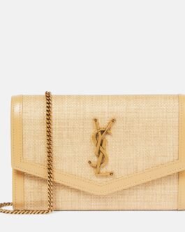 Portefeuille à chaîne Uptown en raphia
