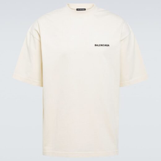 Balenciaga T-shirt en coton mélangé à logo