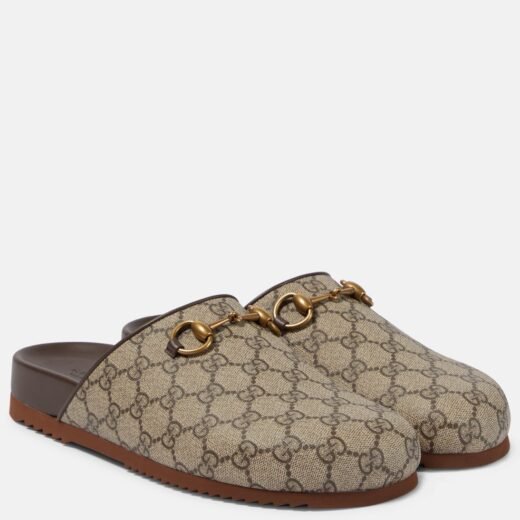 Gucci Mules GG Supreme Horsebit