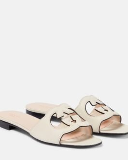 Mules Interlocking G en cuir