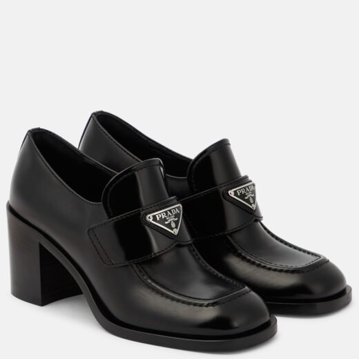 Prada Escarpins Chocolate Flow en cuir