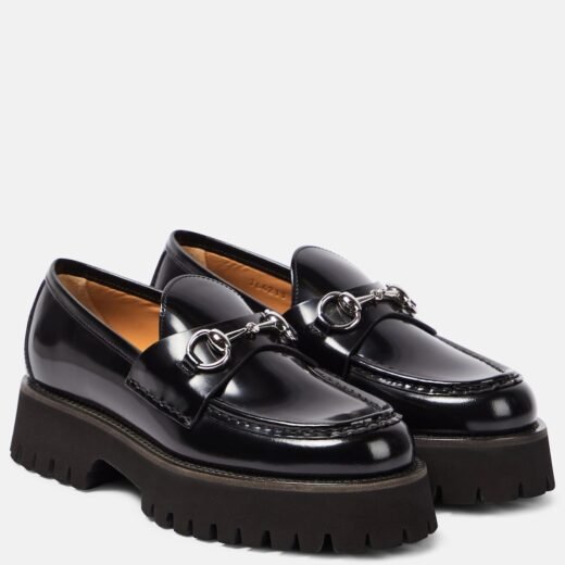 Gucci Mocassins Sylke Horsebit en cuir
