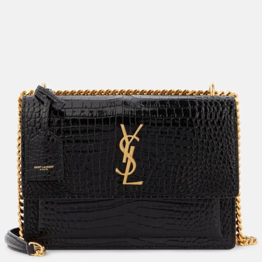 Saint Laurent Sac Sunset Medium en cuir embossé