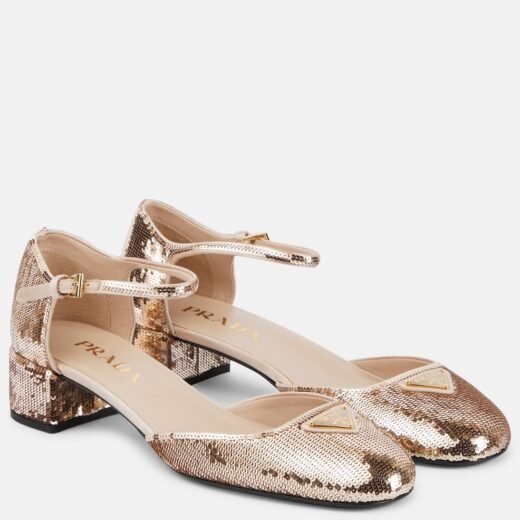 Gucci Escarpins en cuir à sequins