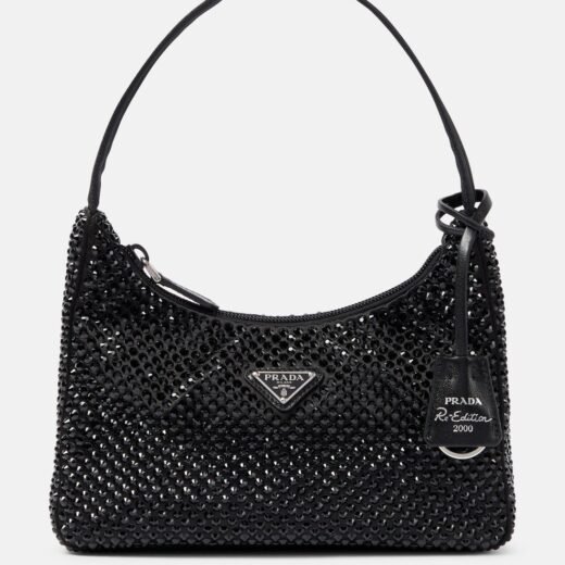 Prada Sac en satin à cristaux