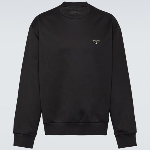 Prada Sweat-shirt en coton mélangé à logo