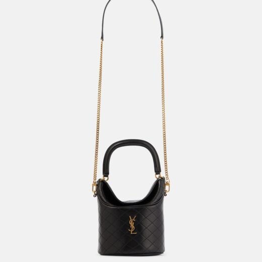 Saint Laurent Sac seau Gaby Mini en cuir