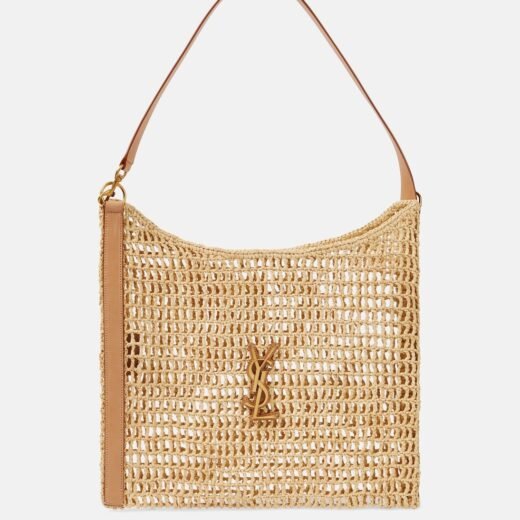 Saint Laurent Sac Oxalis en raphia