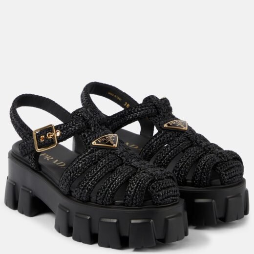 Prada Sandales Monolith à plateforme