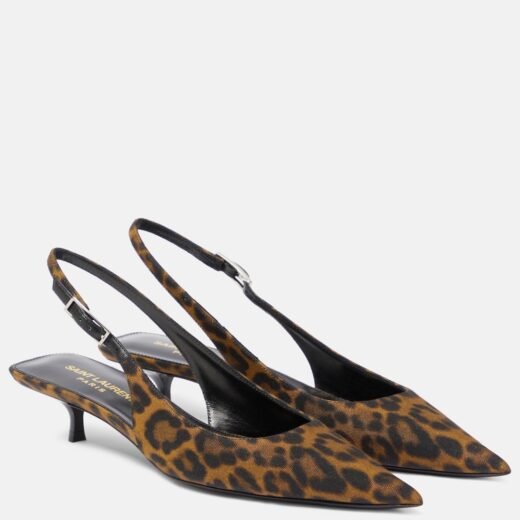 Saint Laurent Escarpins Cherish 30 à motif léopard