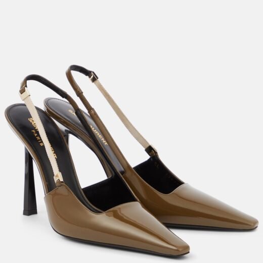Saint Laurent Escarpins Blake 110 en cuir verni
