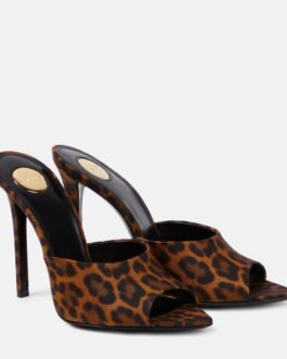 Mules Goldie 110 à motif léopard